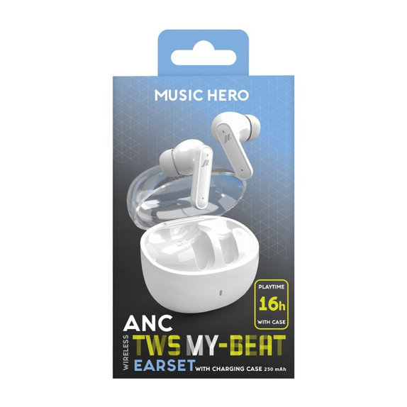 Music Hero - Kabellose Ohrhörer TWS MY-BEAT, weiß