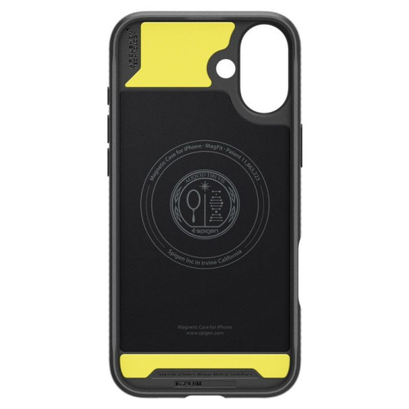 Spigen - Hülle Rugged Armor MagSafe für iPhone 16, Matte Black