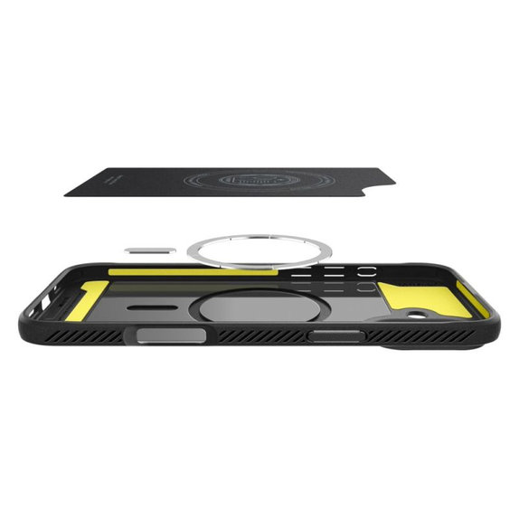 Spigen - Hülle Rugged Armor MagSafe für iPhone 16, Matte Black
