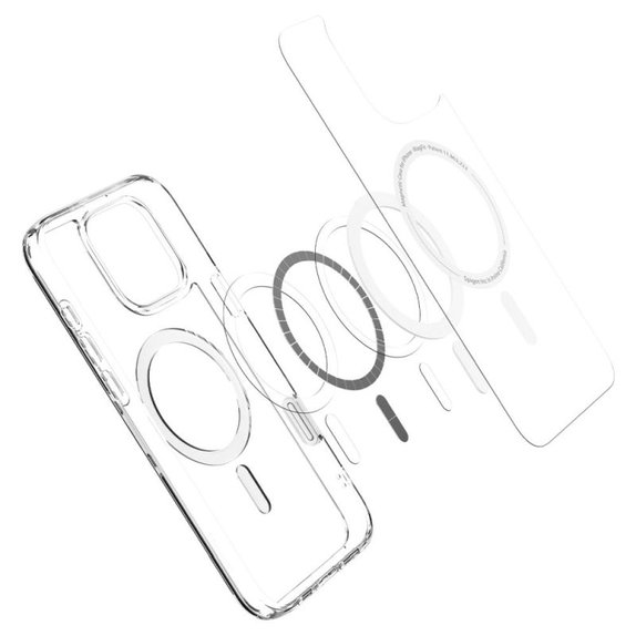 Spigen - Hülle Ultra Hybrid "T" MagSafe für iPhone 16 Pro Max, weiß
