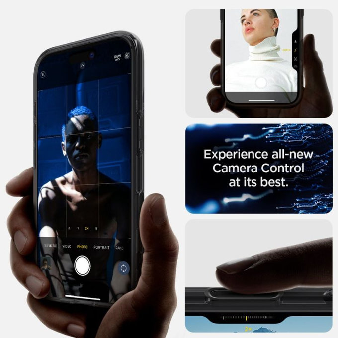 Spigen - Hülle Ultra Hybrid "T" MagSafe für iPhone 16, Frost Black