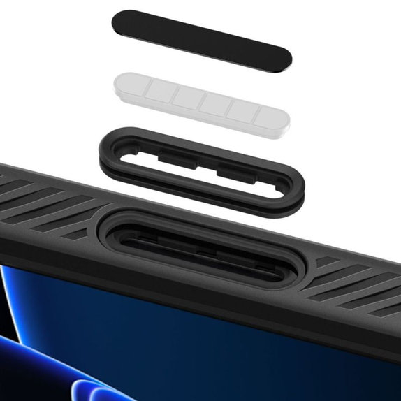 Spigen - Hülle Liquid Air "T" MagSafe für iPhone 16 Pro, Matte Black