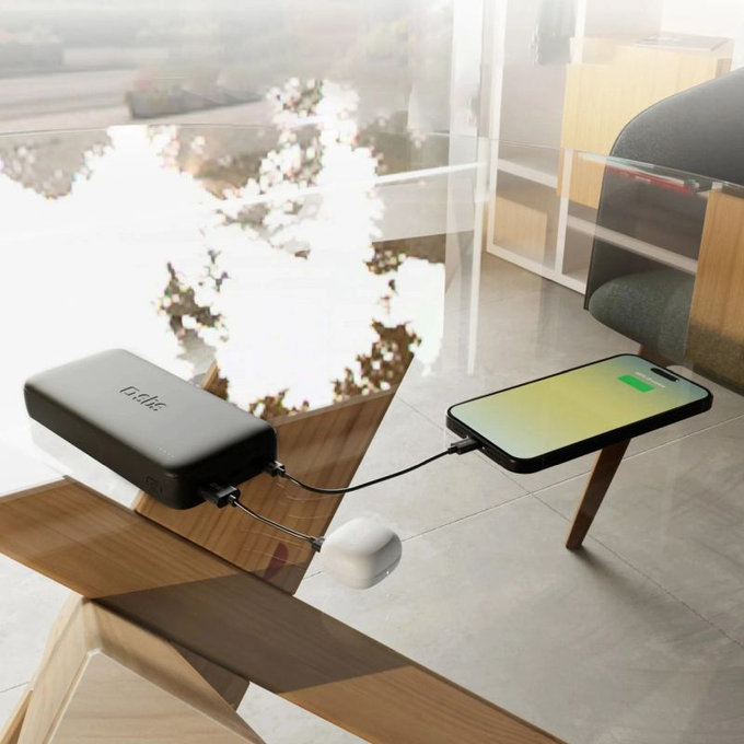 SBS - PowerBank 20000mAh, 10W, Infinity, LiFePO4, USB-C/USB-A, schwarz