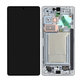 Samsung Galaxy S25 Ultra - LCD Display + Touchscreen Front Glas + Rahmen (Titanium Silverblue) OLED