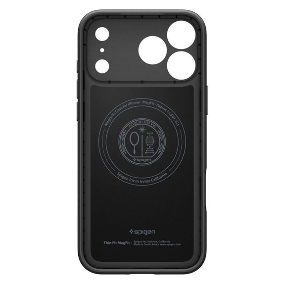 Spigen - Thin Fit Case mit MagSafe für iPhone 17 Pro Max, Schwarz
