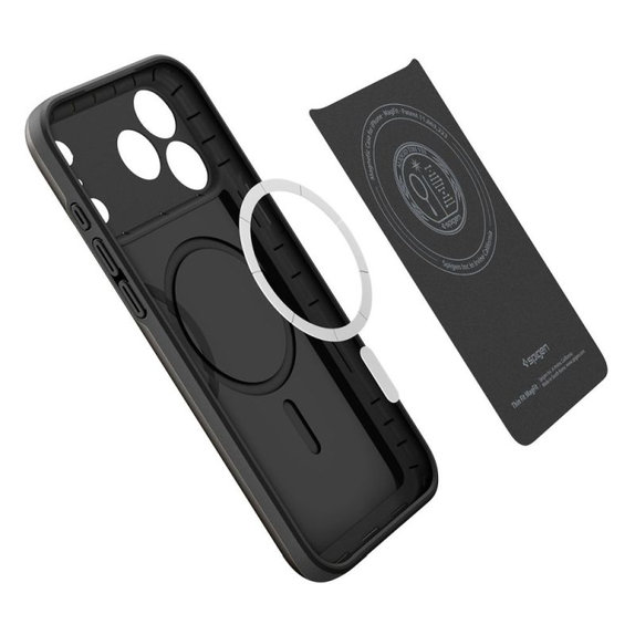 Spigen - Thin Fit Case mit MagSafe für iPhone 17 Pro, Schwarz