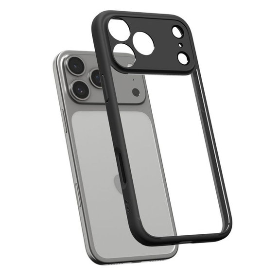 Spigen - Ultra Hybrid Case für iPhone 17 Pro, Matte Black