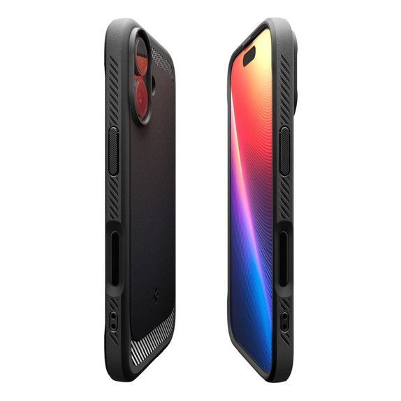 Spigen - Rugged Armor Case mit MagSafe für iPhone 17, Matte Black