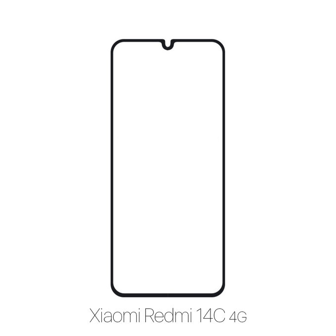 FixPremium FullCover Glass - Gehärtetes Glas für Xiaomi Redmi 14C 4G