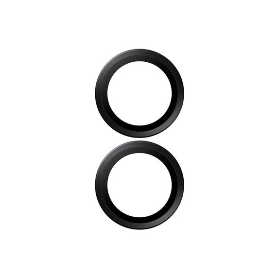 Hoops Kameraobjektivschutz für iPhone 17/16 Plus/16, Schwarz, PanzerGlass