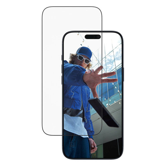 UWF Panzerglas mit Applikator für iPhone 17 Pro Max, Schwarz, PanzerGlass