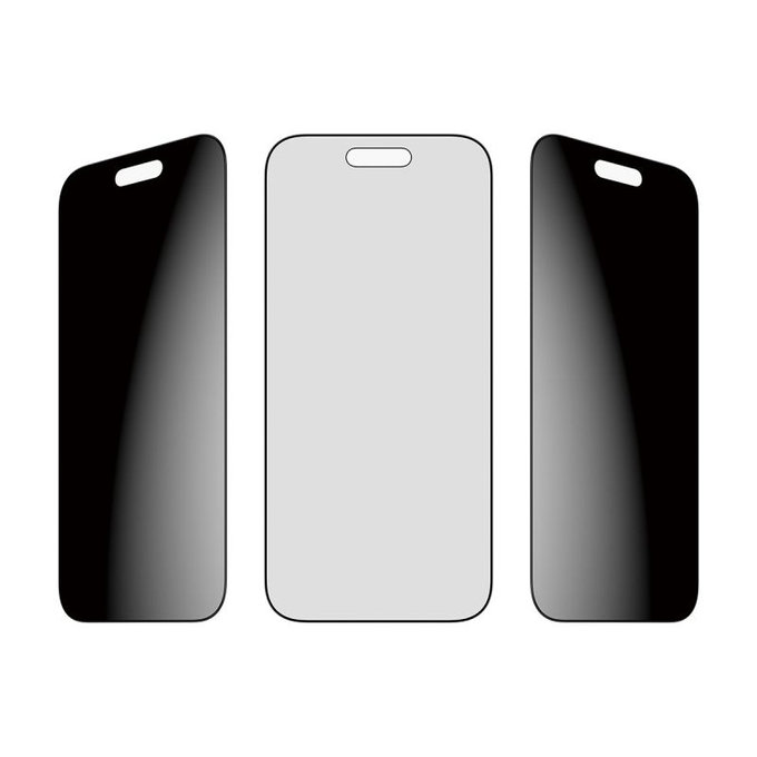 PanzerGlass - UWF 2-Way Privacy Tempered Glass mit Applikator für iPhone 17 Air, Schwarz