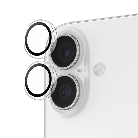 PanzerGlass - Kameraobjektiv-Schutzhülle Hoops für iPhone 16, 16 Plus, 17, transparent