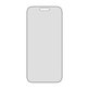 UWF 2-Way Privacy Panzerglas mit Fastfit für iPhone 17 Pro Max, Schwarz, PanzerGlass
