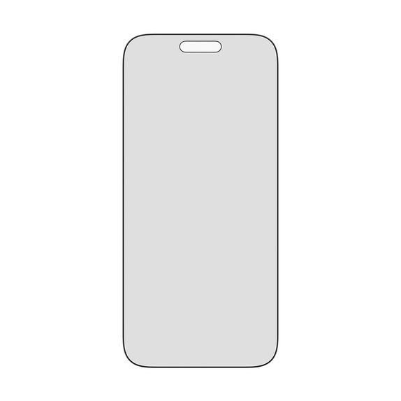 UWF 2-Way Privacy Panzerglas mit Fastfit für iPhone 17 Pro Max, Schwarz, PanzerGlass