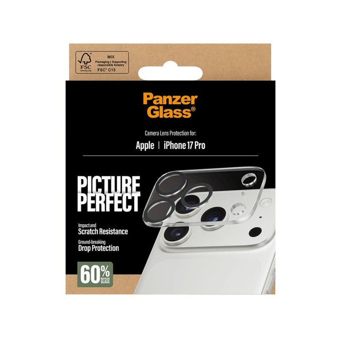 PanzerGlass - PicturePerfect Kameraobjektivschutz für iPhone 17 Pro, Klar