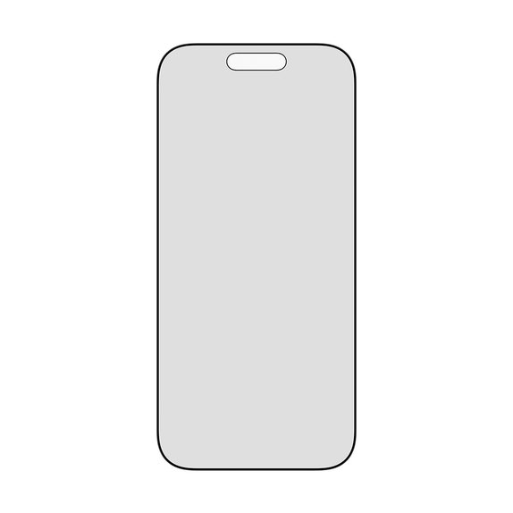 UWF 2-Way Privacy Panzerglas mit Fastfit für iPhone 17/16 Pro, Schwarz, PanzerGlass
