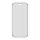 UWF 2-Way Privacy Panzerglas mit Fastfit für iPhone 17/16 Pro, Schwarz, PanzerGlass