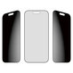 UWF 2-Way Privacy Panzerglas mit Fastfit für iPhone 17/16 Pro, Schwarz, PanzerGlass