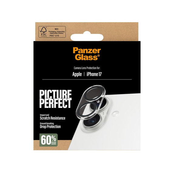 PanzerGlass - PicturePerfect Kameraobjektivschutz für iPhone 17, Klar