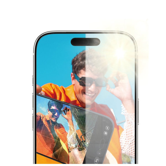 Schutzglas Anti-Reflective mit Applikator für iPhone 17 Pro, Schwarz, PanzerGlass