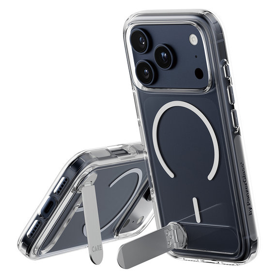 Hülle Kickstand für iPhone 17 Pro, Transparent, PanzerGlass