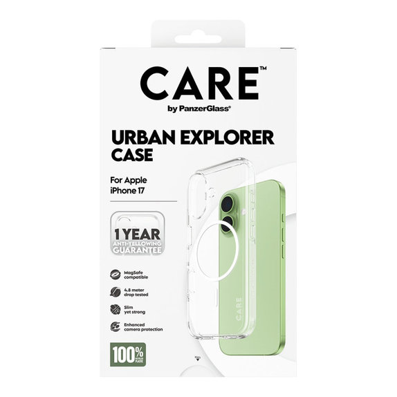 Urban Explorer Hülle mit MagSafe für iPhone 17, Weiß, CARE