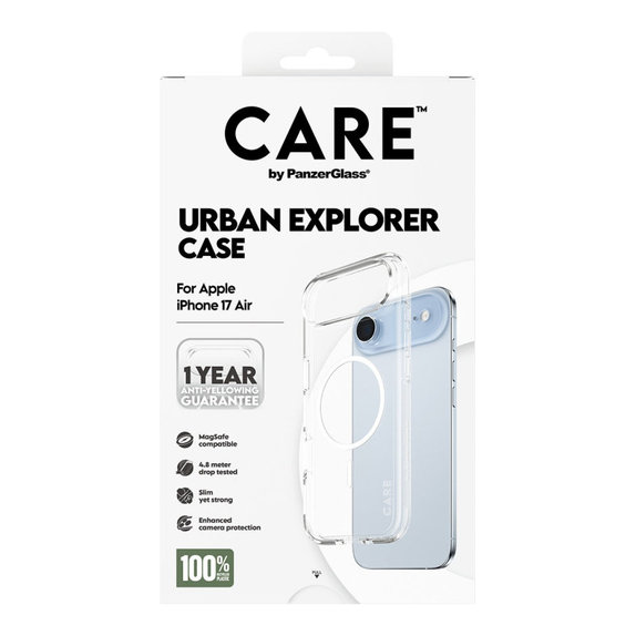 Urban Explorer Hülle mit MagSafe für iPhone Air, Weiß, CARE