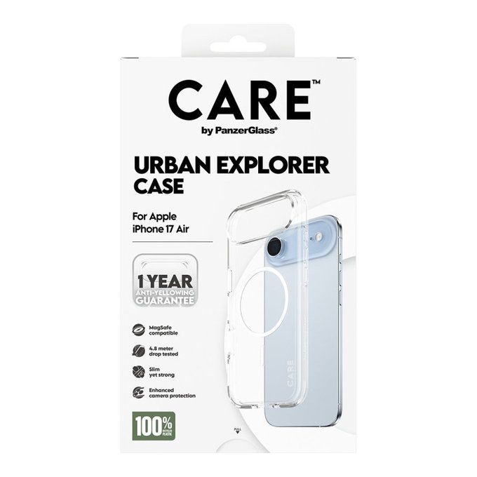 Urban Explorer Hülle mit MagSafe für iPhone Air, Weiß, CARE