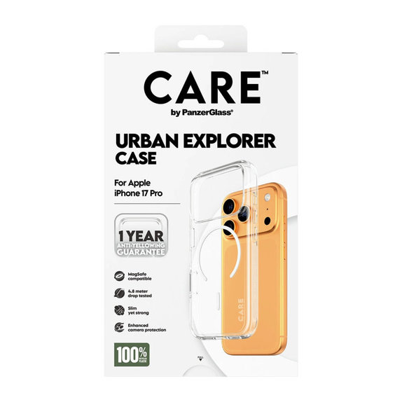 Urban Explorer Hülle mit MagSafe für iPhone 17 Pro, Weiß, CARE