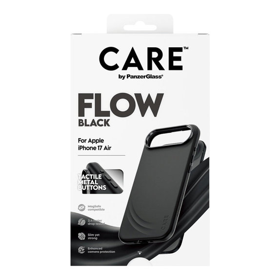 FLOW Hülle mit MagSafe für iPhone Air, Schwarz, CARE