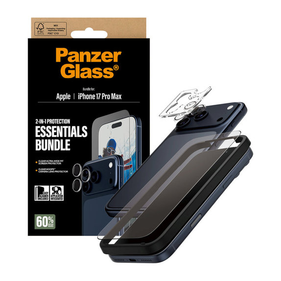 Bundle Essentials 2-in-1 für iPhone 17 Pro Max, PanzerGlass