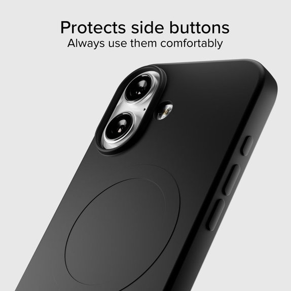 SBS - Instinct Mag Case kompatibel mit MagSafe für iPhone 17, Schwarz