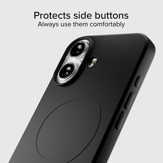 SBS - Instinct Mag Case kompatibel mit MagSafe für iPhone 17, Schwarz