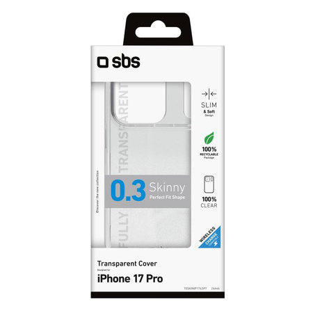 SBS - Skinny Case für iPhone 17 Pro, Transparent