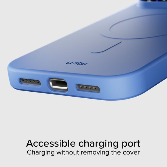 SBS - Instinct Mag Case kompatibel mit MagSafe für iPhone 17 Pro, Blau