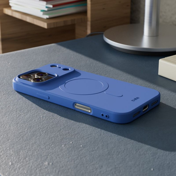 SBS - Instinct Mag Case kompatibel mit MagSafe für iPhone 17 Pro, Blau