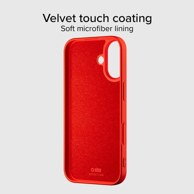 SBS - Instinct Mag Case kompatibel mit MagSafe für iPhone 17, rot