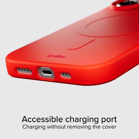 SBS - Instinct Mag Case kompatibel mit MagSafe für iPhone 17, rot
