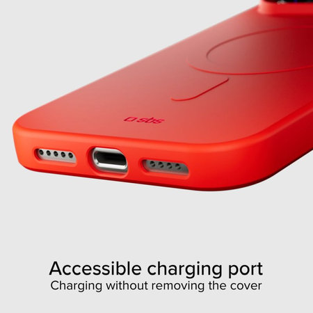 SBS - Instinct Mag Case kompatibel mit MagSafe für iPhone 17 Pro, rot