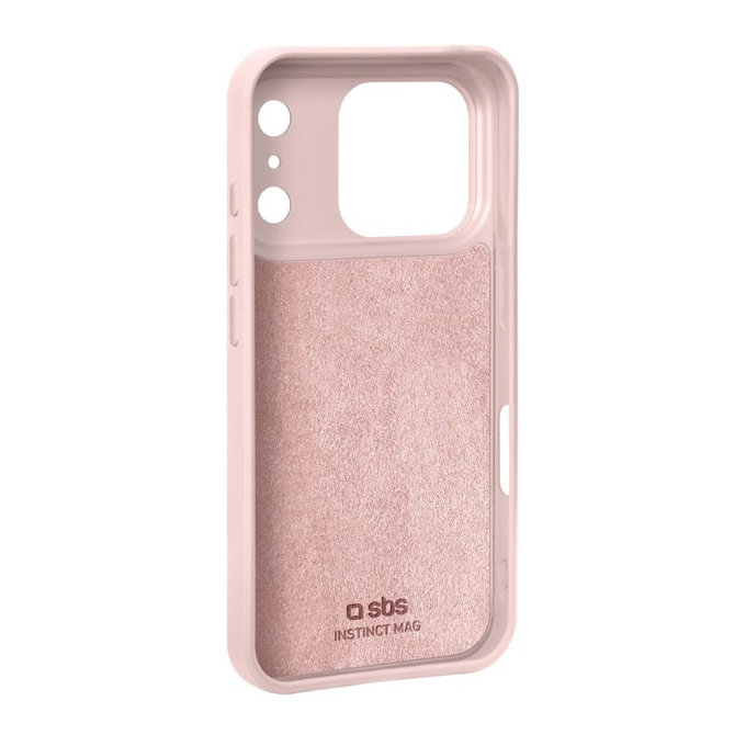 SBS - Instinct Mag Case kompatibel mit MagSafe für iPhone 17 Pro Max, rosa