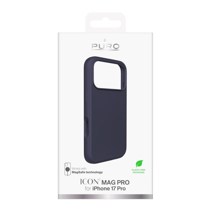 PURO - ICON MAG PRO Case mit MagSafe für iPhone 17 Pro, Dunkelblau