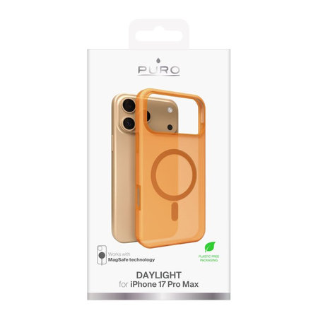 PURO - DAYLIGHT Case mit MagSafe für iPhone 17 Pro Max, Orange