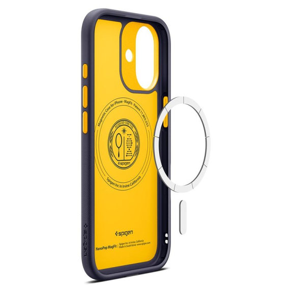 Spigen - Nano Pop Case mit MagSafe für iPhone 17, Blueberry Navy