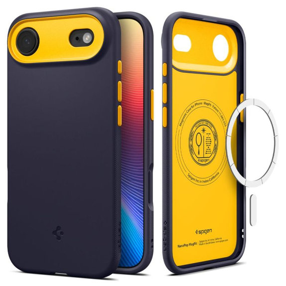 Spigen - Nano Pop Case mit MagSafe für iPhone 17 Air, Blueberry Navy