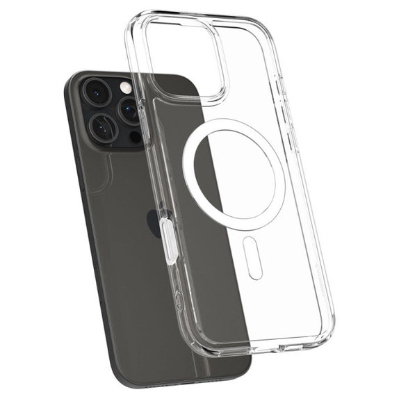 Spigen - Hülle Ultra Hybrid "T" MagSafe für iPhone 16 Pro, weiß