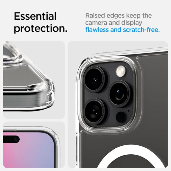 Spigen - Hülle Ultra Hybrid "T" MagSafe für iPhone 16 Pro, weiß