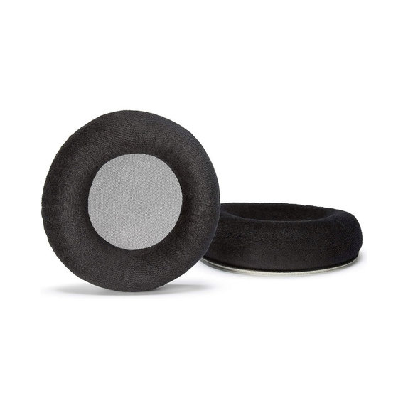 Ersatz-Ohrpolster für AKG K701, K702, Q701, Q702, K601, K612, K712, Schaumstoff + Velours, Schwarz, 1 Paar