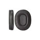 Ersatz-Ohrpolster für Audio-Technica ATH-MSR7, ATH-M50x, Memory-Schaumstoff + Leder, Schwarz, 1 Paar