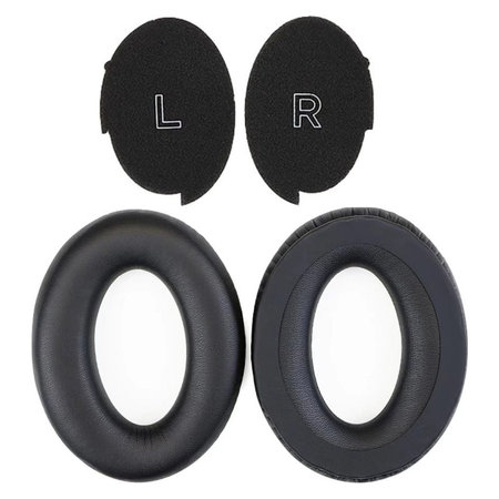 Ersatz-Ohrpolster für Bose A30, PU-Leder, Schwarz, 1 Paar